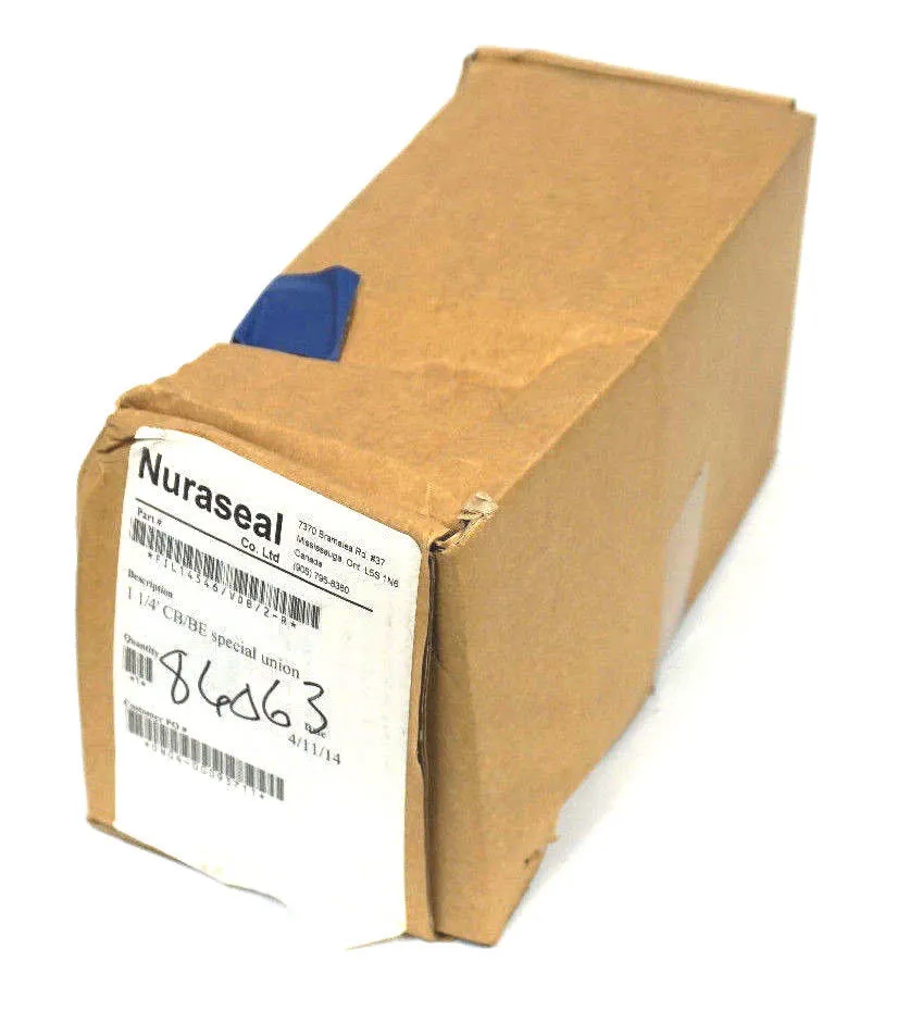 NEW NURASEAL 1 1/4' CB/BE SPECIAL UNION