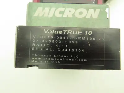 Thomson Linear VTR010-004T-0-RM100-71 Planetary Gearbox Right Angle Drive 4:1T