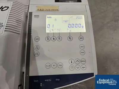 Used Unknown Mettler Toledo HG63-P Halogen Moisture Analyzer Moisture Analyzers Ohio US | Federal Equipment Company #1561451