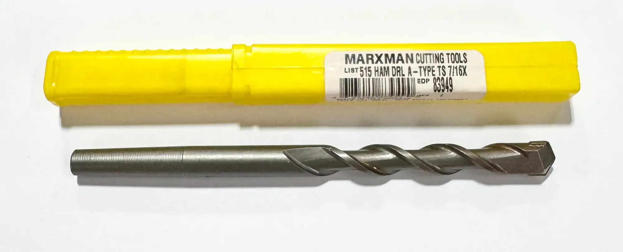 Marxman 7/16" x 6" Carbide Tipped Masonry Hammer Drill Bit A-Type Shank USA