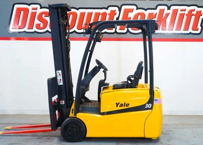 Used 2008 YALE ERP030VTN 3-Wheel Sit down Electric Counterbalance Forklifts Colorado US | Discount Forklift #1399028
