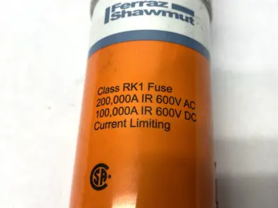 USED MERSEN DUAL ELEMENT TIME DELAY FUSE 600V 200A