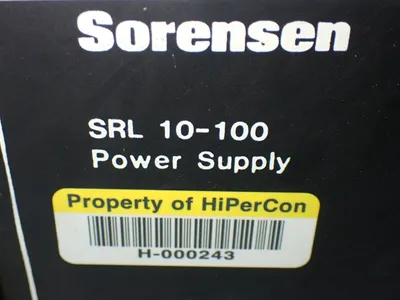 Used SORENSEN SRL10100 DC Power Supplies Ohio US | HGR 24 #941856