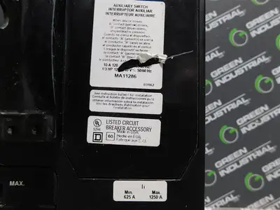 Square D MHL36450225DC1680 Circuit Breaker 500 VDC 450 A MA11128 Trip Unit Used