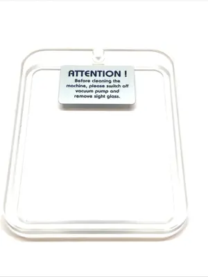 USED FREY VACUUM WINDOW SIGHT GLASS 9.875"X7.5"