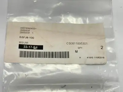 SSFJ8-100 | Misumi  Linear Precision Shaft SS 8mm Diameter 100mm Length - New Other
