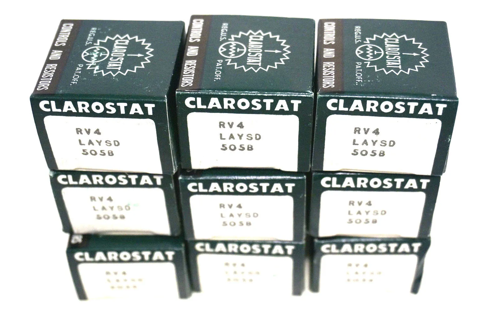 9 NEW CLAROSTAT RV4LAYSD505B RESISTORS