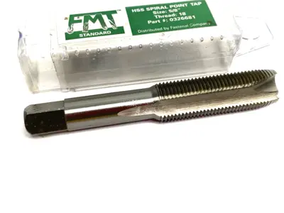 USED FMT STANDARD SPIRAL POINT TAP HSS, 5/8" SIZE, THREAD: 18