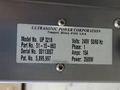USED ULTRASONIC POWER CORP. UP3218