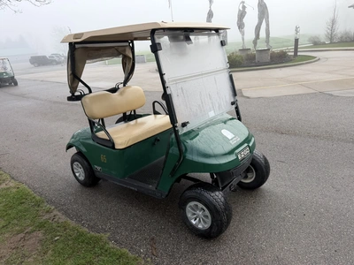 (1) 2019 E-Z-Go EFI golf cart with a Kawasaki gas engine, model 657061G01, includes canopy, fold-dow...