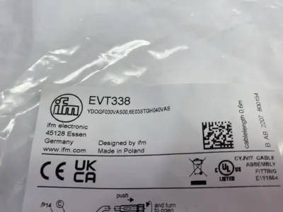 NEW IFM A-CODED Y-CONNECTION CABLE YDOGF030VAS00,6E03STGH040VAS