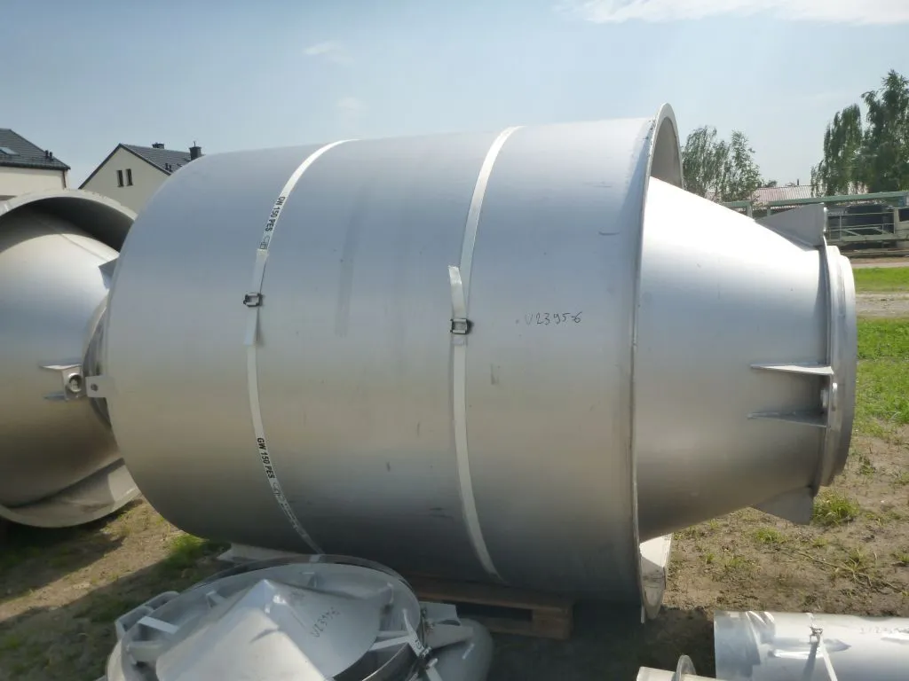 6000 L Vertical Stainless Steel Silos With Vibrating Bottom