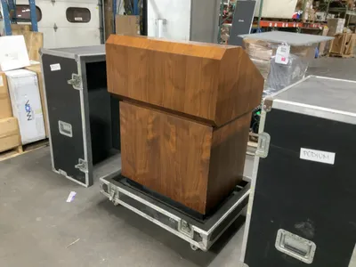 Used VANSAN CO. PORTABLE SPEAKER PODIUM, Commercial Audio/Visual Equipment Michigan US | Miedema Asset Management Group #1403014