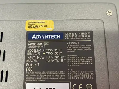 Used Advantech Thin-Client Terminal HMI 12" Display XGA TFT LED LCD Automation Control (HMI) Michigan US | Maverick Industrial Sales #1395897