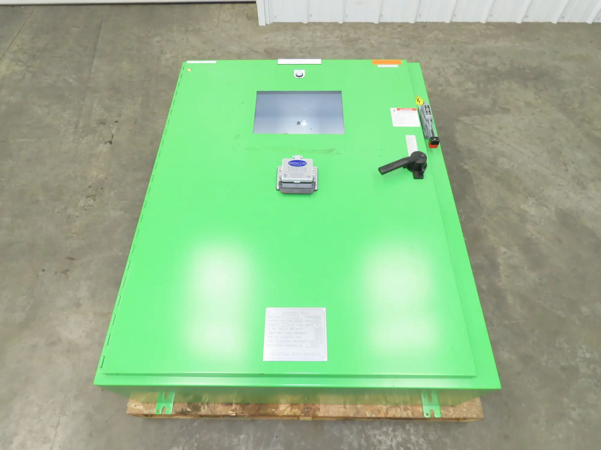 Hoffman A48SA3812LPPL Electrical Enclosure 48x38x12" 15A Disconnect 8x12" Cutout