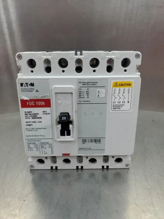 Used Eaton FDC 100k Circuit Breakers South Carolina US | Palmetto Automation #1159693