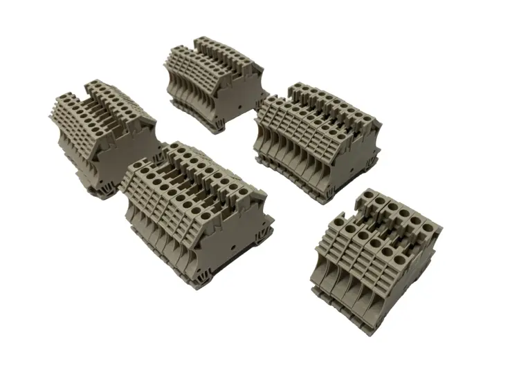 Used WEIDMÜLLER FEED-THROUGH TERMINAL BLOCK WDU 4 LOT OF 46 Terminal Blocks | Maverick Industrial Sales #1101584