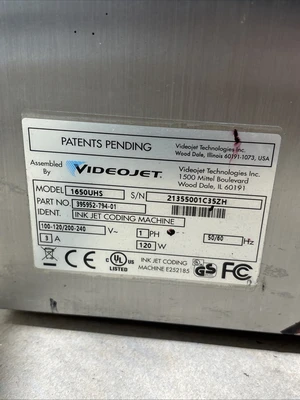 Used VIDEOJET 395952 Light Source Equipment Indiana US | J&J Industrial Supply #1389275