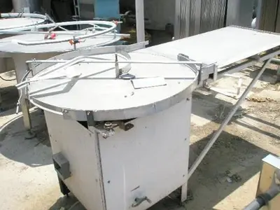 Table, Accumulation, 36" Dia, S/st, 1/4 HP, S/st Frame #S734779