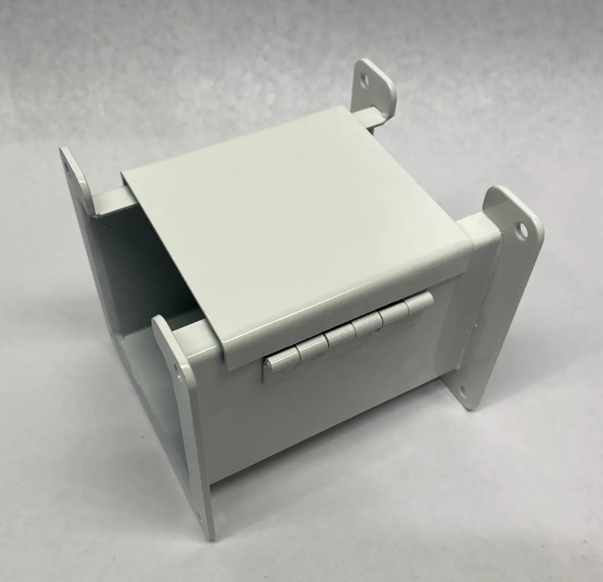 USED HOFFMAN NVENT HINGED COVER WIREWAY SECTION PAINTED WHITE