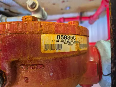Containerized Foam Fire Suppression System w/ Deluge Valve, Potter Controls & Piping Manifold