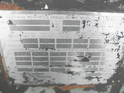 USED GARDNER DENVER TDDA GD-100T