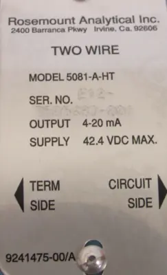NEW ROSEMOUNT 5081-A-HT PRESSURE TRANSMITTER AND REMOTE 5081AHT