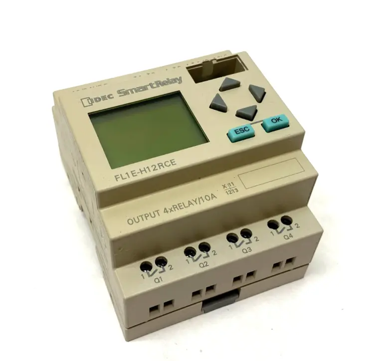 Used IDEC SMARTRELAY PROGRAMMABLE CPU 8XDC INPUT, 4XRELAY/10A OUTPUT PLC Input & Output | Maverick Industrial Sales #1103143