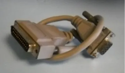 QTY. 1. EQUIPMENT CORD GREY 9 &frac12;" 25 PIN MAL...