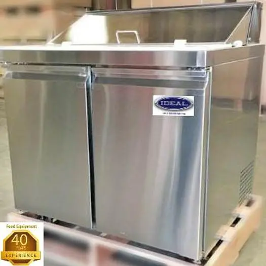 10 PAN 36" SANDWICH PREP TABLE - 2 DOOR -