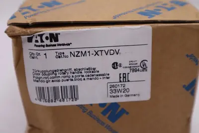 EATON NZM1-XTVDV HANDLE KIT SERIES NZM SIZE 1 DOOR COUPLING ROTARY HANDLE #H694A