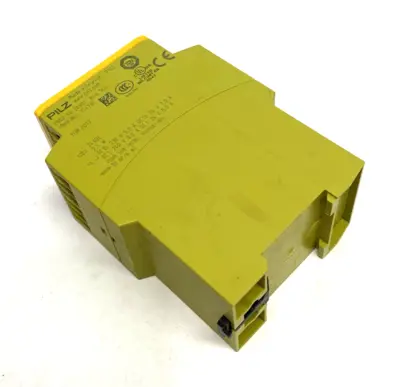 USED PILZ STANDALONE SAFETY RELAY 1 OR 2 CHANNEL, PNOZ X4 24VDC 3N/O 1N/C