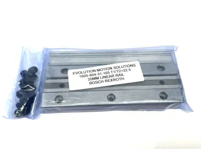 NEW BOSCH REXROTH BALL RUNNER GUIDE RAIL PKG OF 4 W/ CAPS