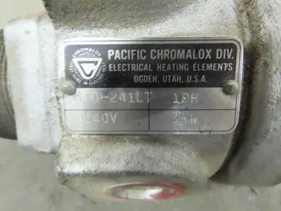 Chromalox MTO-241LT Screw Plug Immersion Heater 120" 240V 1Ph 4KW