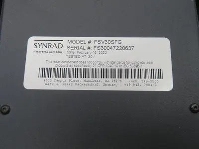 Used SYNRAD FSV30SFG Parts Texas US | Aucto #1307050