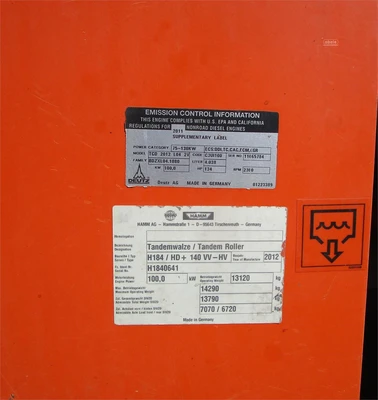 Used 2012 HAMM HD140VVHF Vibratory Rollers New York US | Abele Tractor #1343120