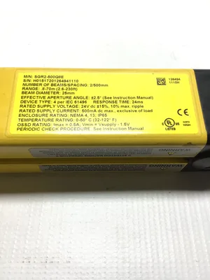Allen-Bradley SGR2-500Q8E GuardShield Safety Light Curtain
