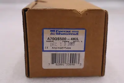 NEW FARRAZ SHAWMUT A70QS500-4KIL / A70QS5004KIL AMP-TRAP FUSES STOCK 3543