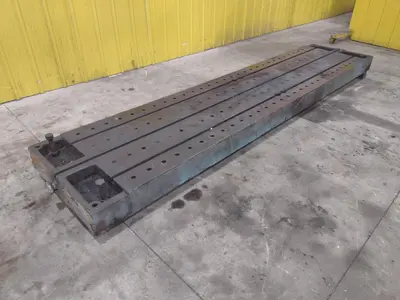 138" X 30" X 6.25" T-SLOTTED LAYOUT PLATE / TABLE: STOCK #23626