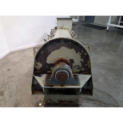 Used 24" Dia. X 8' Continuous Process Paddle Mixer Jacketed Pug Mill - NO DRIVE