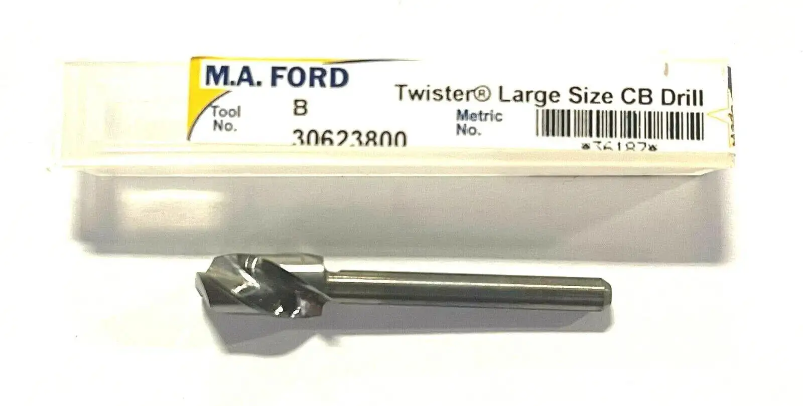 M.A. Ford Letter B Solid Carbide Circuit Board Drill 1/8" Shank 165° Point USA