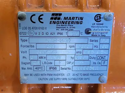 New | in-Stock MARTIN ENGINEERING CD12-1630 Motors (misc) British Columbia CA | Lenmark #246335