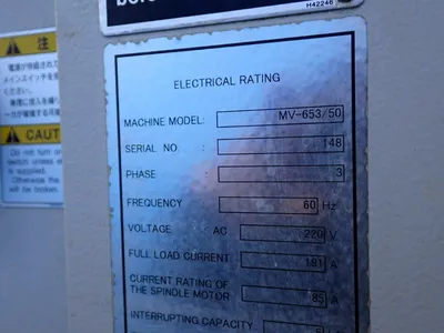 Used 2000 MORI SEIKI CO, LTD. MV653/50 Vertical Machining Centers Ohio US | HGR 24 #927939