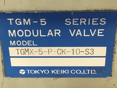 Used TOKYO KEIKI TGMX-5-P-CK-10-S3 Valves/Fittings Michigan US | Ideal Machinery #1285118