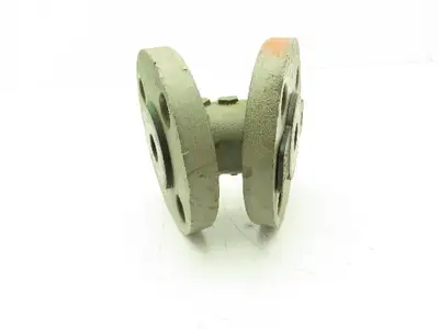 Crane Resistoflex 1" Flanged 45° Elbow PVDF Lined Pipe Fitting  #150 Duct Iron