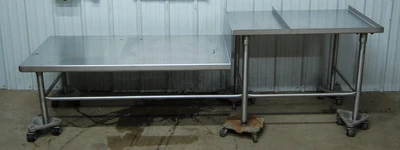 142-0747 93 Inch Stainless Steel Heavy Duty Equipment Stand