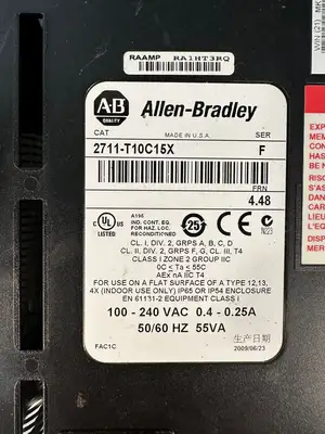 Allen Bradley 2711-T10C15X /F FRN 4.48 100-240V 0.4-0.25A (12.5.8)