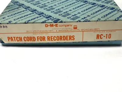 USED DME AUDIO PATCH CORD FOR RECORDERS 10'