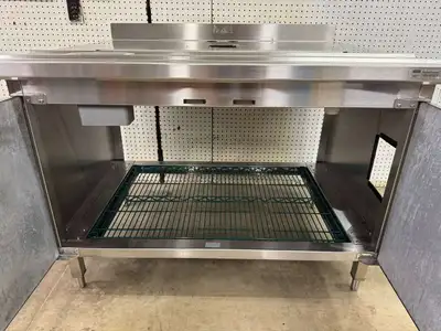 Used Franke Used Franke 44"x 36.5" Stainless Steel Drink Station Cabinet Counter Underbar Equipment Illinois US | Falcon Restaurant Supply #1375116