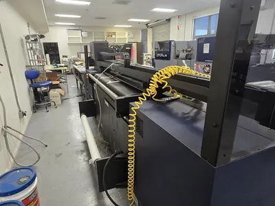 USED KONICA KONICA ACCURIOWIDE 160 WIDE FORMAT HYBRID UV LED INKJET PRINTER